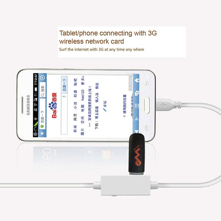 OTG-Y-03 USB 2.0 Male to Micro USB Male + USB Female OTG Charging Data Cable for Android Phones /...