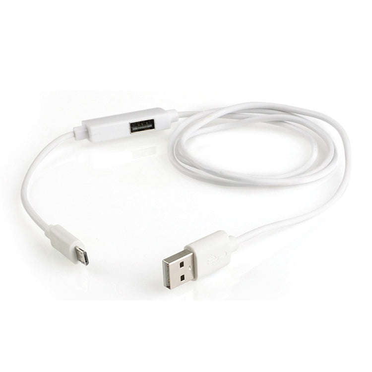 OTG-Y-02 USB 2.0 Male to Micro USB Male + USB Female OTG Charging Data Cable for Android Phones /...