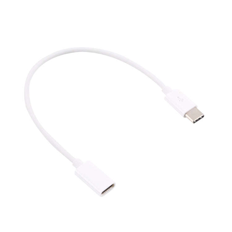 USB-C / Type-C Male to Type-C Female Extended Cable, Length: 20cm (White)