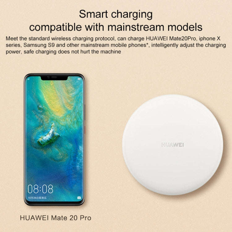 Huawei 15W Max Qi Standard Intelligent Fast Wireless Charger with 5A Cable and 10V / 4A Charging ...