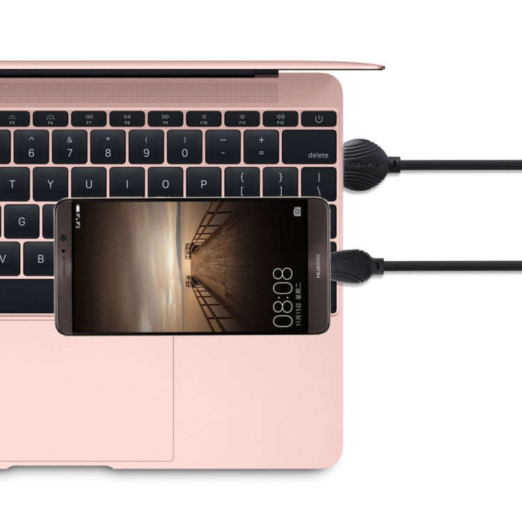 awei CL-61 2 in 1 2.5A Micro USB Charging + Transmission Aluminum Alloy Braided Data Cable, Lengt...