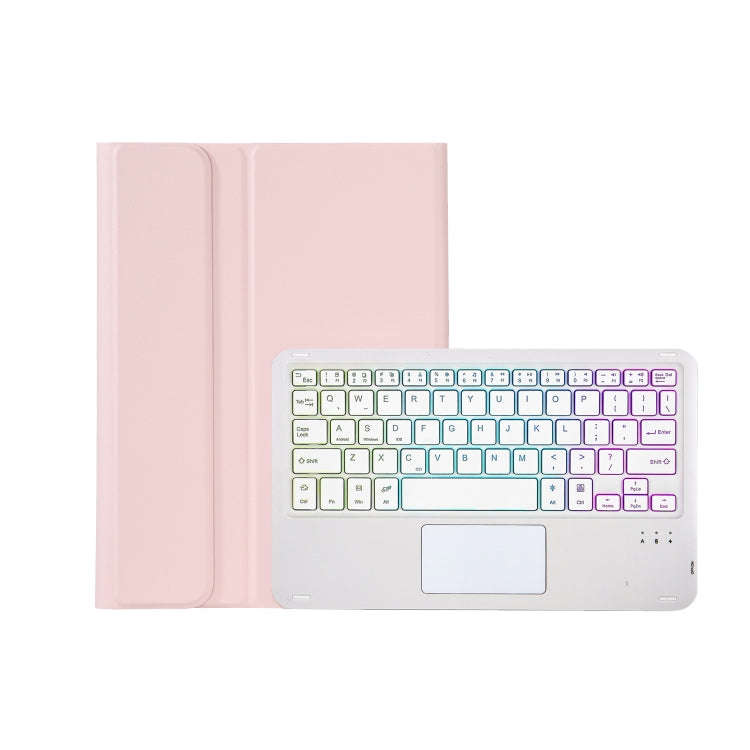 AM20-AS Lambskin Texture Backlight Bluetooth Touch Keyboard Leather Tablet Case For Lenovo Xiaoxi...