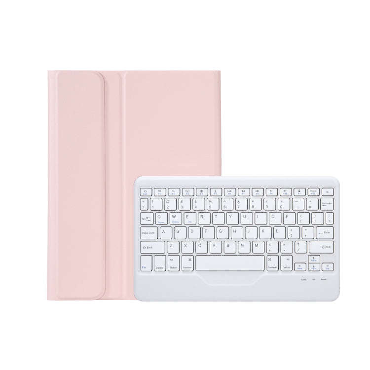 AM20-B Lambskin Texture Ultra-thin Bluetooth Keyboard Leather Tablet Case For Lenovo Xiaoxin Pad ...