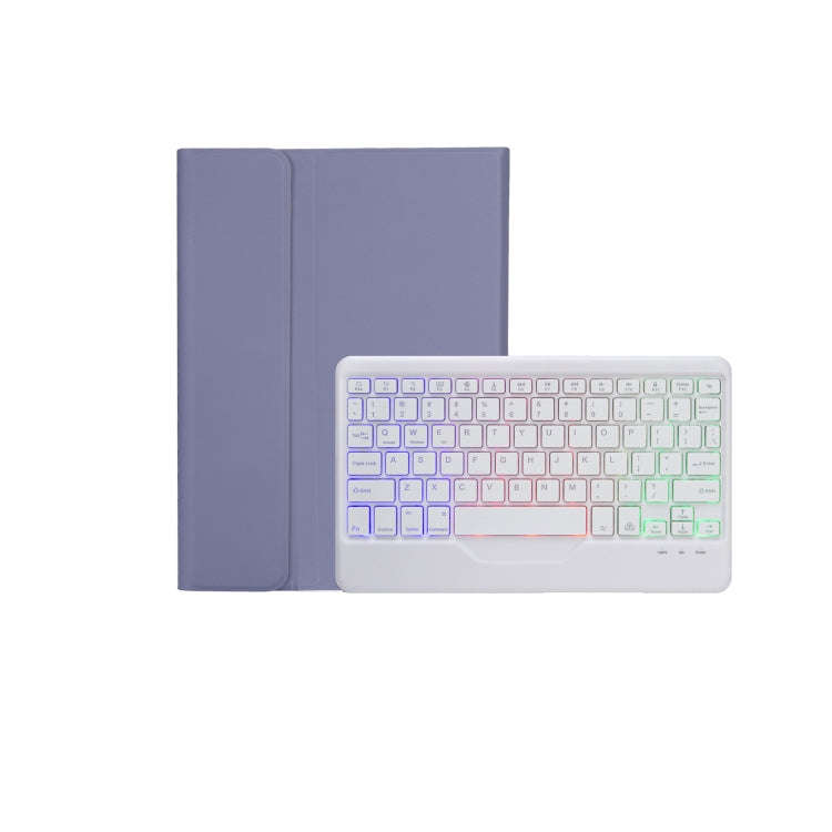 AM20-BS Lambskin Texture Ultra-thin Backlight Bluetooth Keyboard Leather Tablet Case For Lenovo X...