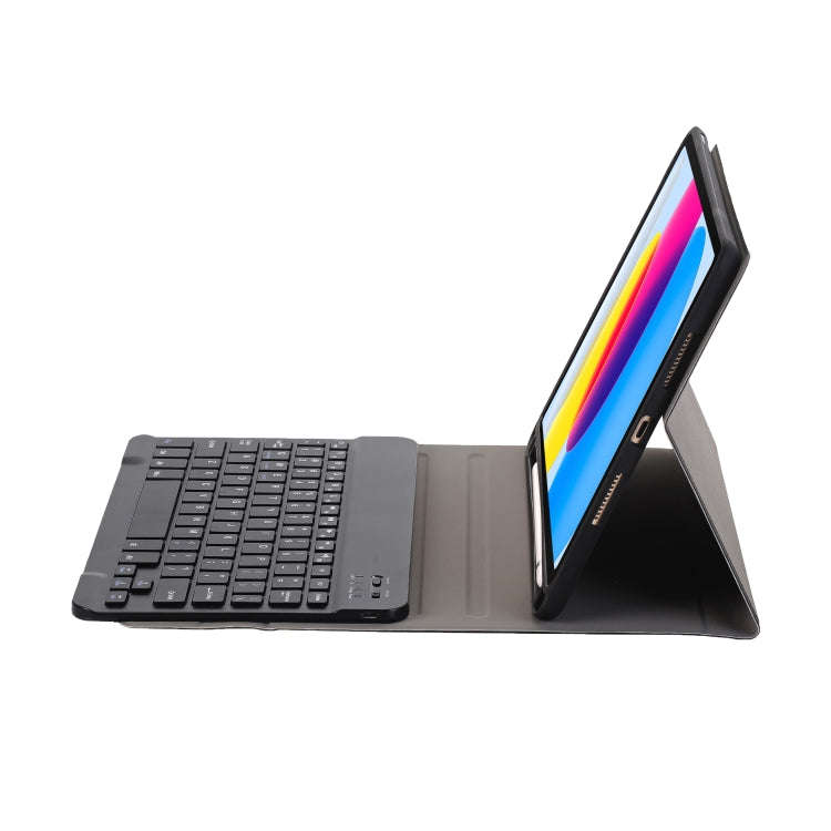 For iPad 11 2025 / 10th Gen 10.9 2022 A10B Lambskin Texture Ultra-thin Bluetooth Keyboard Leather...
