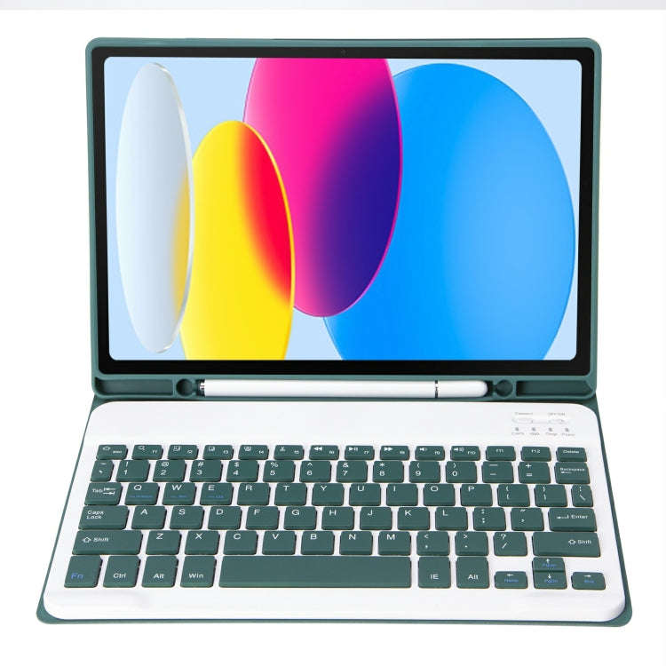 For iPad 11 2025 / 10th Gen 10.9 2022 A10B Lambskin Texture Ultra-thin Bluetooth Keyboard Leather...