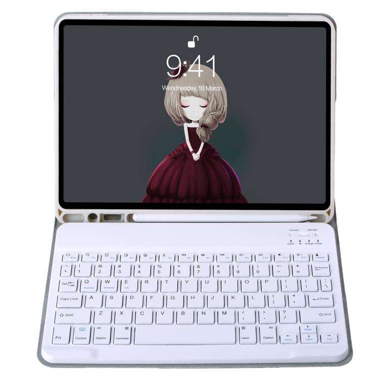 For iPad 11 2025 / 10th Gen 10.9 2022 A10B Lambskin Texture Ultra-thin Bluetooth Keyboard Leather...