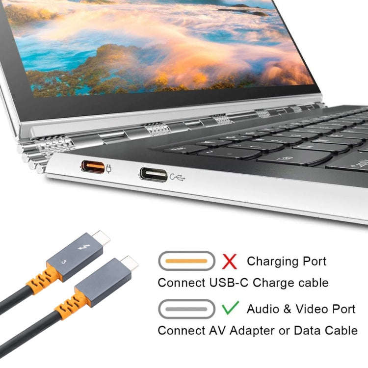 9049 100W USB-C / Type-C Male to USB-C / Type-C Male Two-color Data Cable 4K Audio Video Cable fo...