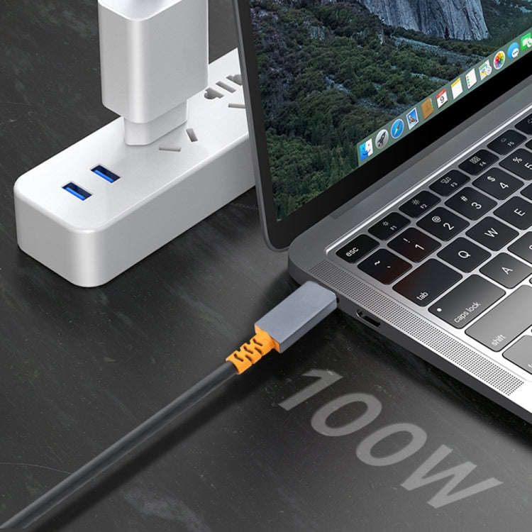 9049 100W USB-C / Type-C Male to USB-C / Type-C Male Two-color Data Cable 4K Audio Video Cable fo...
