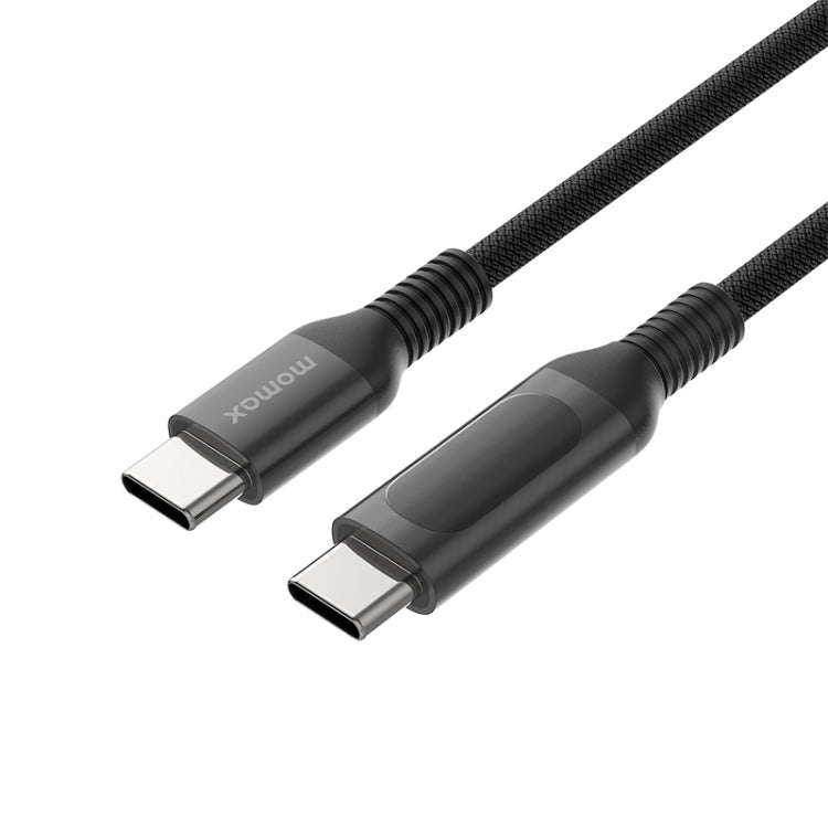 MOMAX DC22 1.2m USB-C / Type-C to USB-C / Type-C PD 100W Digital Display Braided Data Sync Charge...