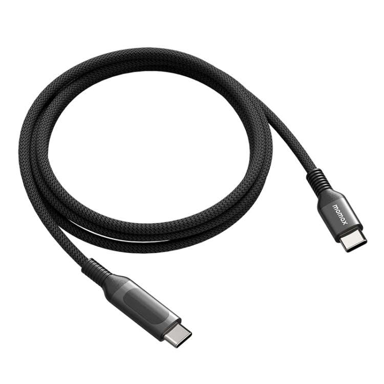 MOMAX DC22 1.2m USB-C / Type-C to USB-C / Type-C PD 100W Digital Display Braided Data Sync Charge...