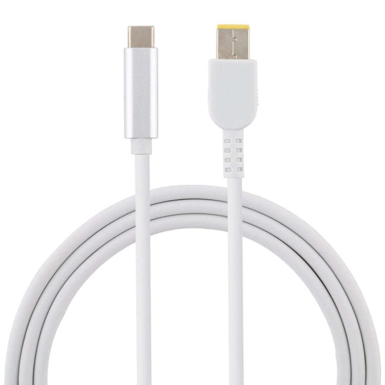 USB-C / Type-C to Big Square Male Laptop Power Charging Cable for Lenovo, Cable Length: about 1.5...