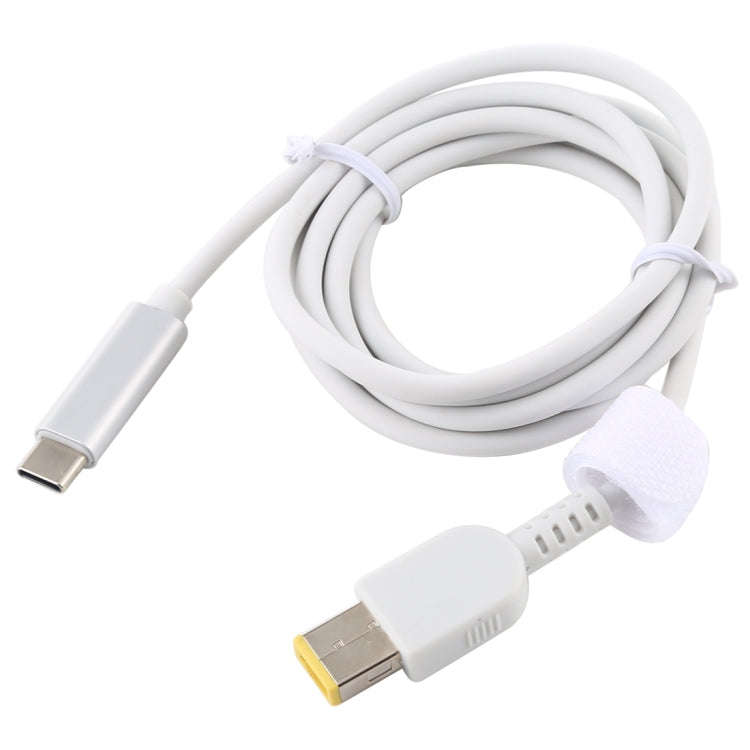 USB-C / Type-C to Big Square Male Laptop Power Charging Cable for Lenovo, Cable Length: about 1.5...