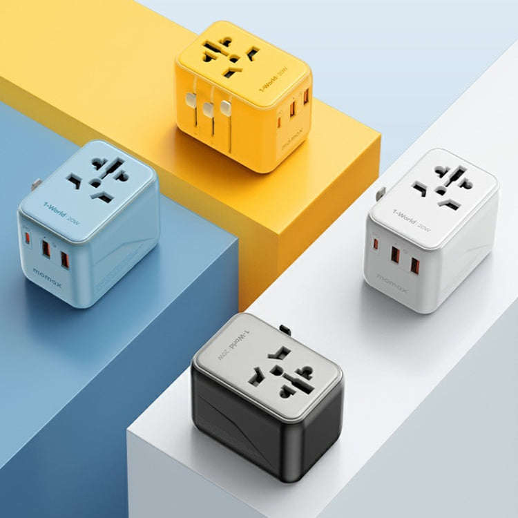 MOMAX UA11 1-World 20W PD Global Travel Fast Charger Power Adapter(White)