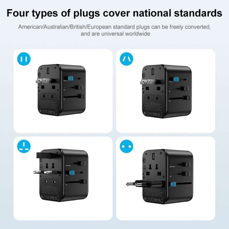 MOMAX UA12 1-World 17W Global Travel Fast Charger Power Adapter