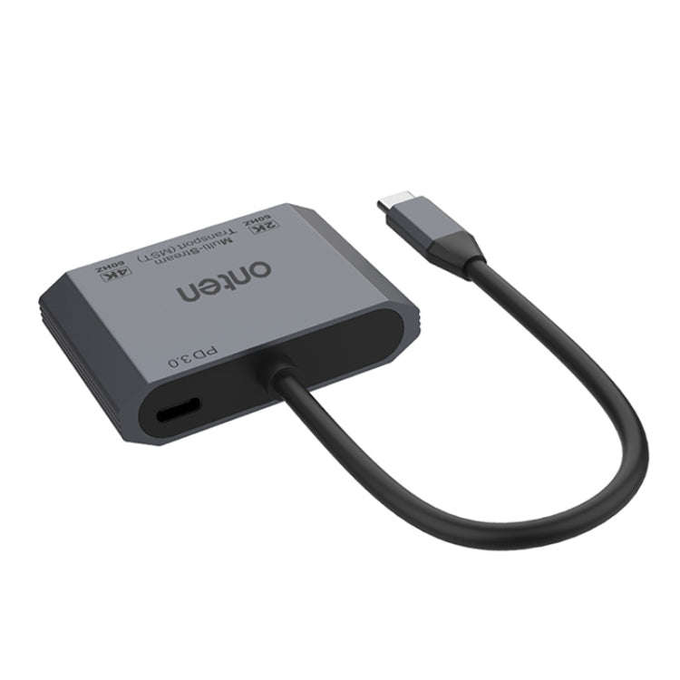 Onten M205 3 in 1 Type-C to HDMI+VGA+PD Fast Charge Video Converter (Grey)