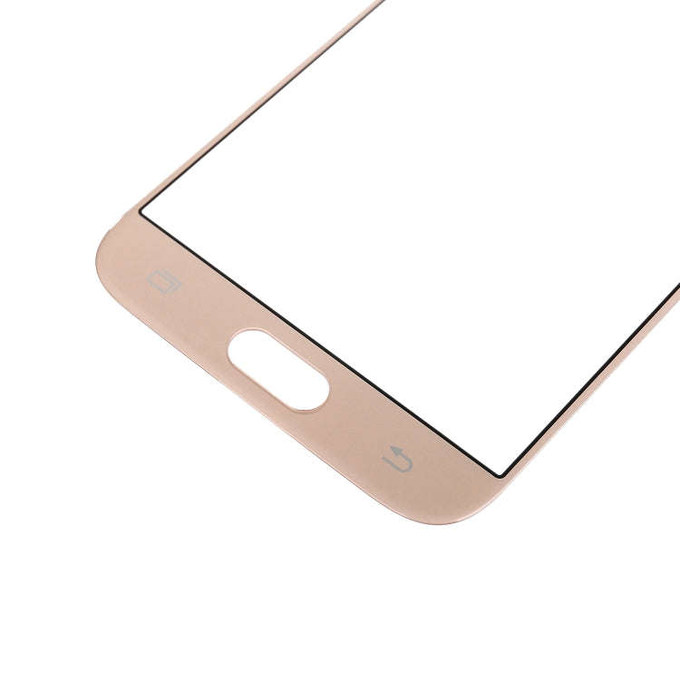 For Galaxy J3 (2017) / J330 Front Screen Outer Glass Lens (Gold)