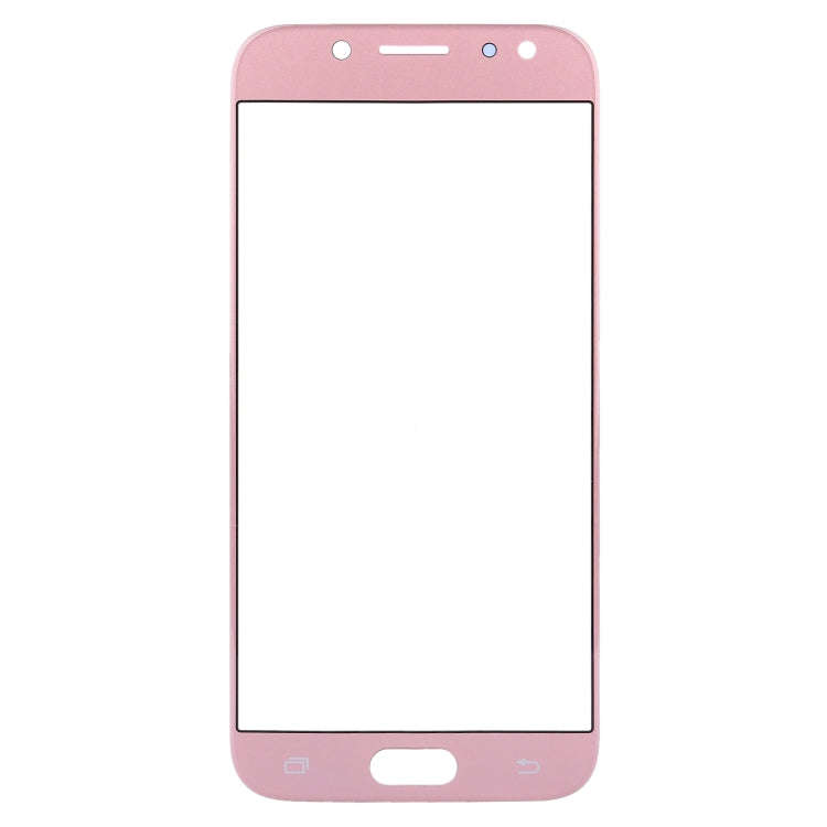 For Galaxy J5 (2017) / J530 Front Screen Outer Glass Lens (Rose Gold)