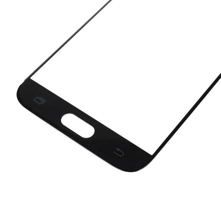 For Galaxy J7 (2017) / J730 Front Screen Outer Glass Lens (Black)