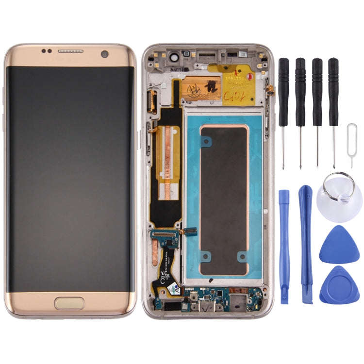 Original LCD Screen and Digitizer Full Assembly with Frame & Charging Port Board & Volume Button ...