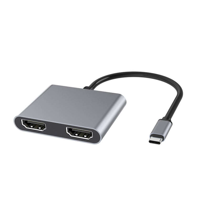 4 in 1 Multifunction USB-C / Type-C to PD USB-C / Type-C +USB 3.0+Dual HDMI HUB Docking Station (...