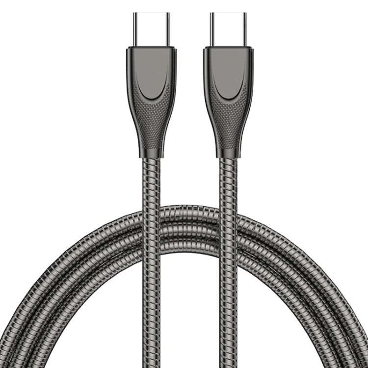 ADC-009 USB-C / Type-C to USB-C / Type-C Zinc Alloy Hose Fast Charging Data Cable, Cable Length: ...