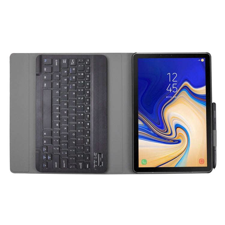 A830 Ultra-thin Detachable Bluetooth Keyboard Leather Tablet Case for Galaxy Tab S4 10.5 T830 / T...