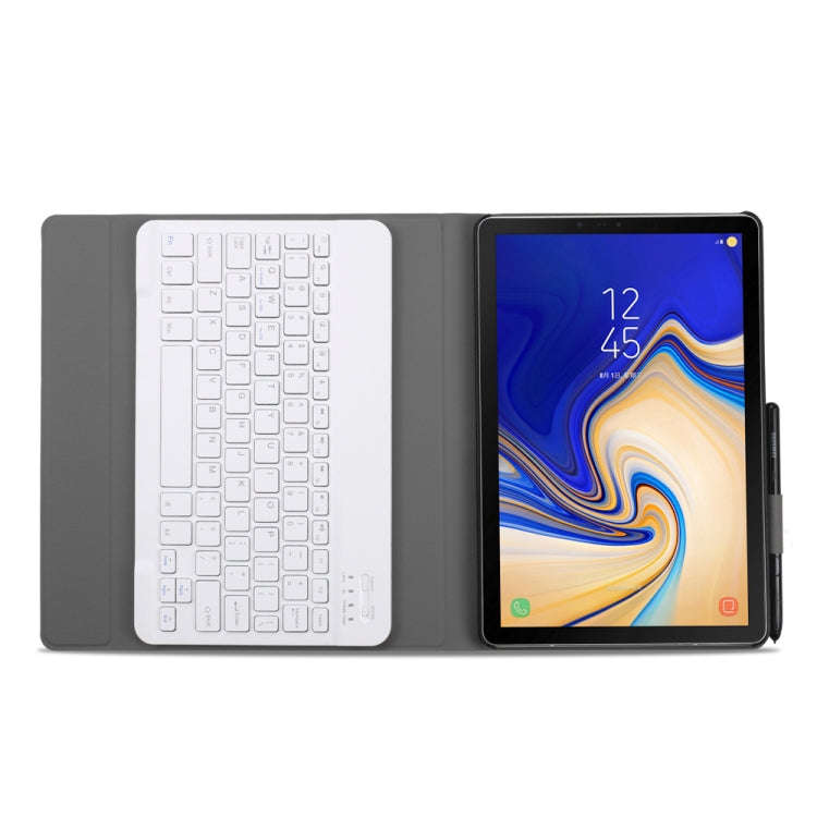A830 Ultra-thin Detachable Bluetooth Keyboard Leather Tablet Case for Galaxy Tab S4 10.5 T830 / T...