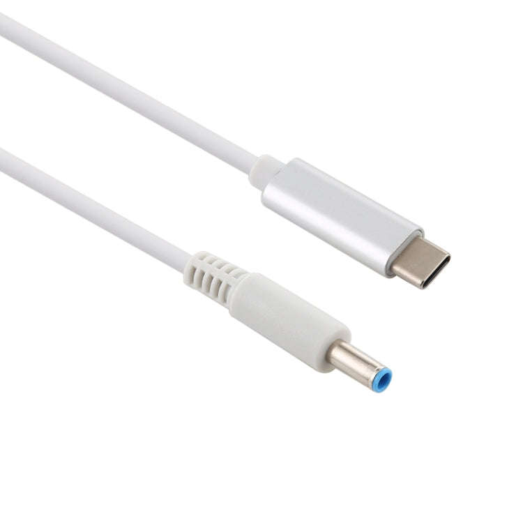 For HP USB-C / Type-C to 4.5 x 3.0mm Laptop Power Charging Cable, Cable Length: about 1.5m(White)