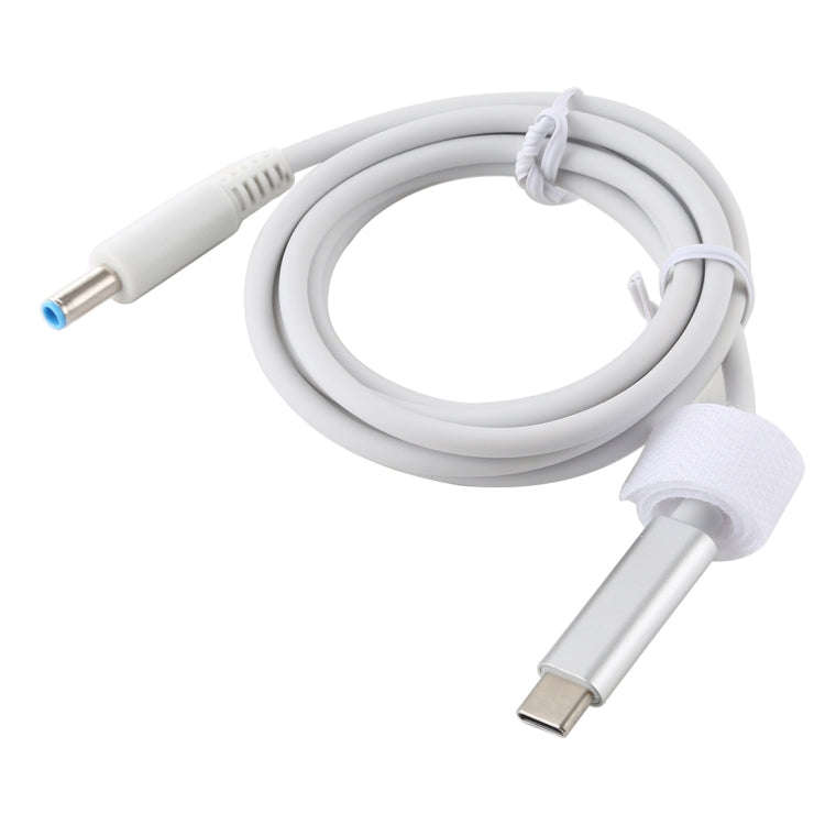 For HP USB-C / Type-C to 4.5 x 3.0mm Laptop Power Charging Cable, Cable Length: about 1.5m(White)