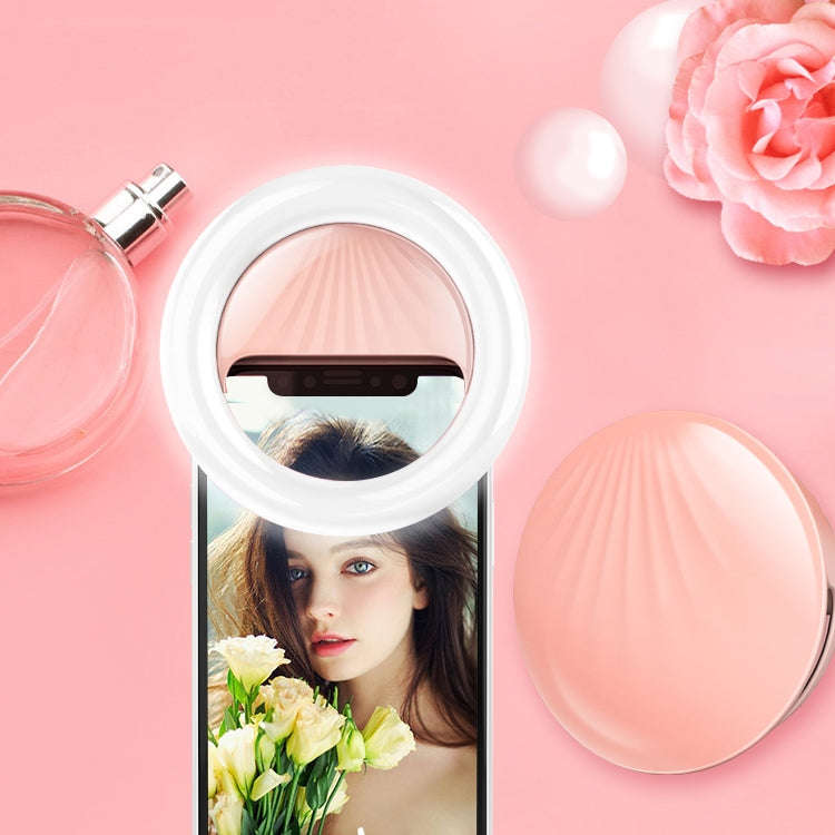 RK34 Rechargeable Beauty Selfie Light Selfie Clip Flash Fill Light (Black)