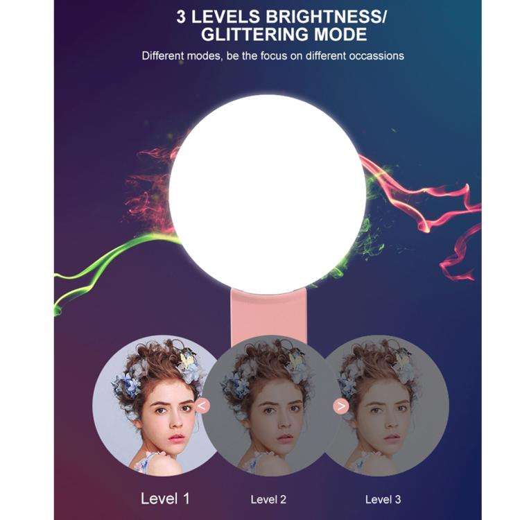 RK17 Mini and Portable Live Show Beauty Artifact 3 Levels of Brightness Warm and White Light Fill...