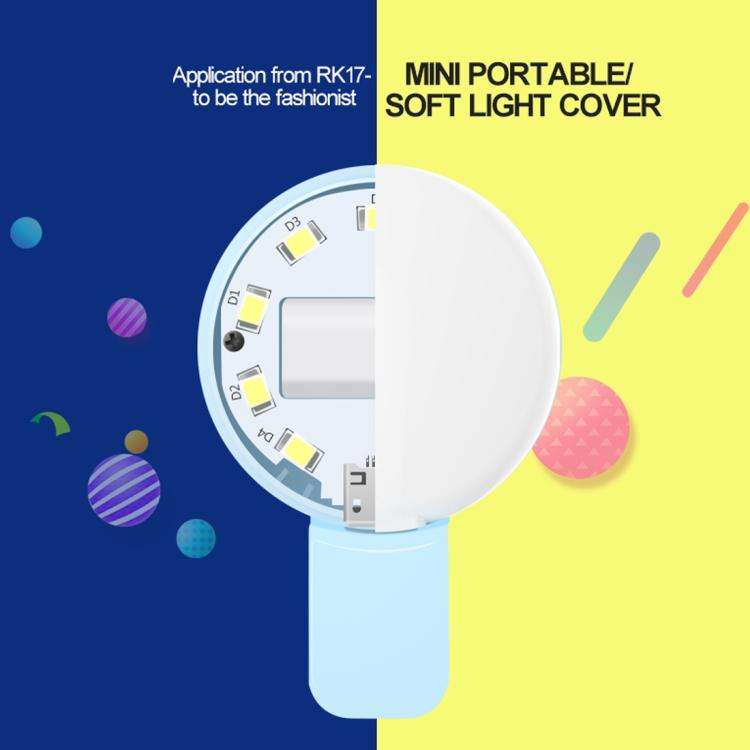 RK17 Mini and Portable Live Show Beauty Artifact 3 Levels of Brightness Warm and White Light Fill...