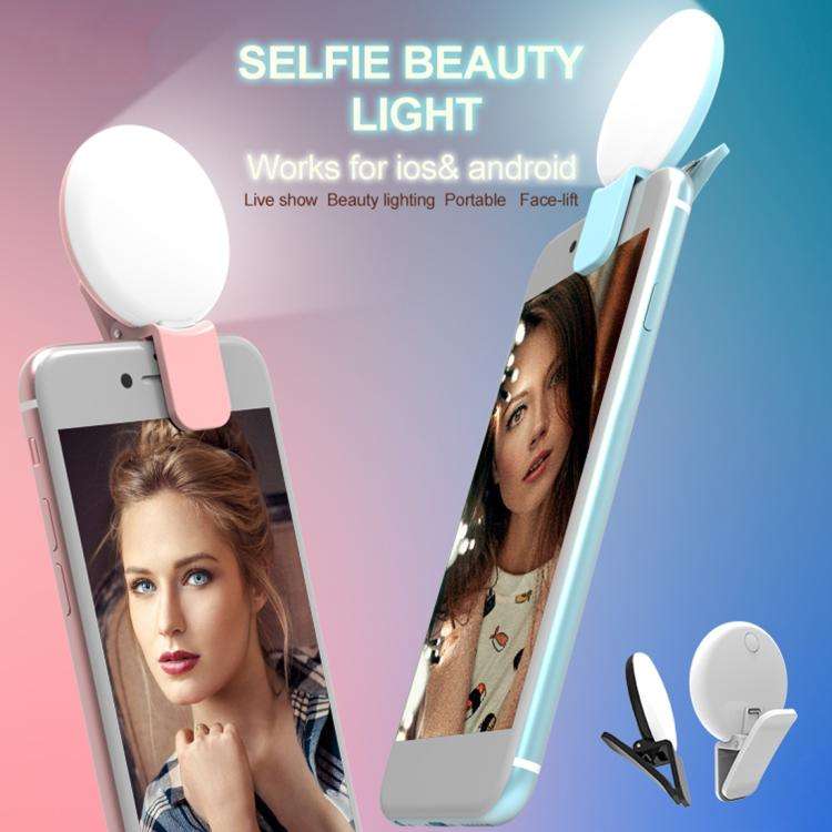 RK17 Mini and Portable Live Show Beauty Artifact 3 Levels of Brightness Warm and White Light Fill...