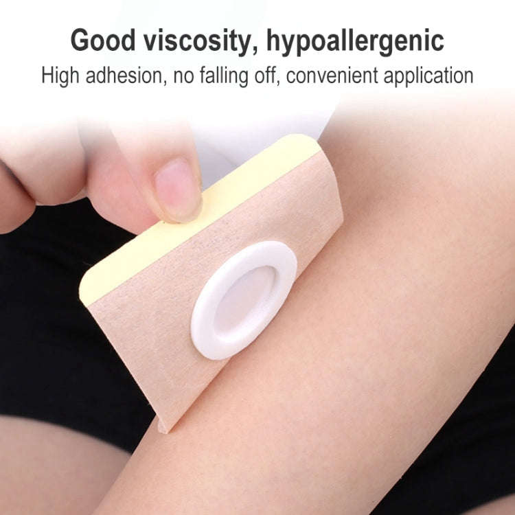 10pcs 042 Spunlace Non-woven Stickers Anti-osmosis Three-volt Belly Button Plaster, Size: 8x8x3.5...