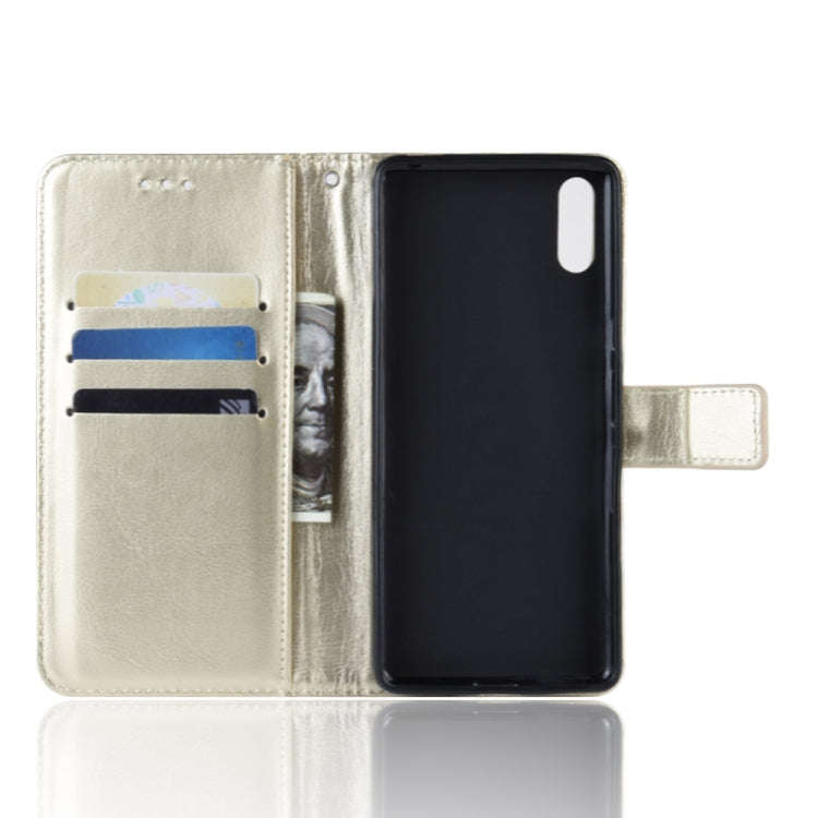 Retro Crazy Horse Texture Horizontal Flip Leather Case for Sony Xperia L3, with Holder & Card Slo...