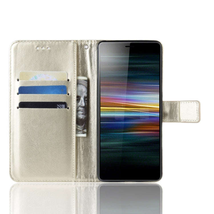 Retro Crazy Horse Texture Horizontal Flip Leather Case for Sony Xperia L3, with Holder & Card Slo...