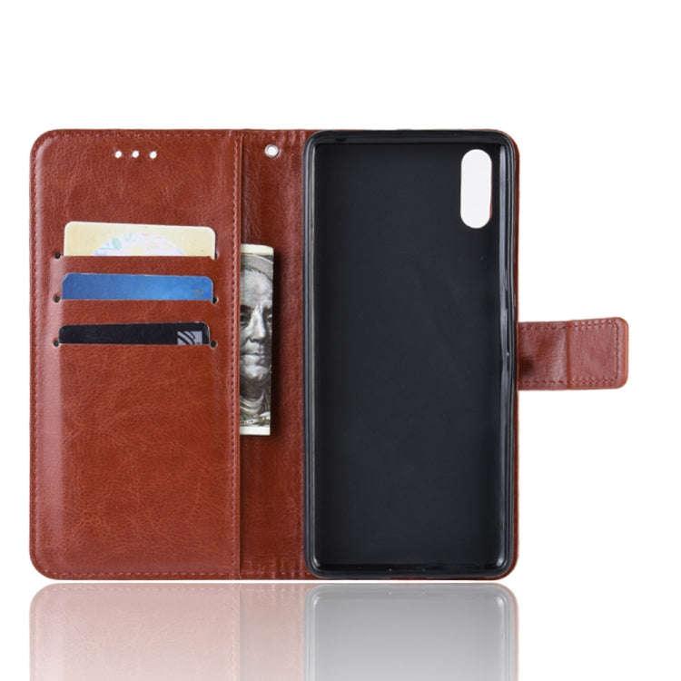 Retro Crazy Horse Texture Horizontal Flip Leather Case for Sony Xperia L3, with Holder & Card Slo...
