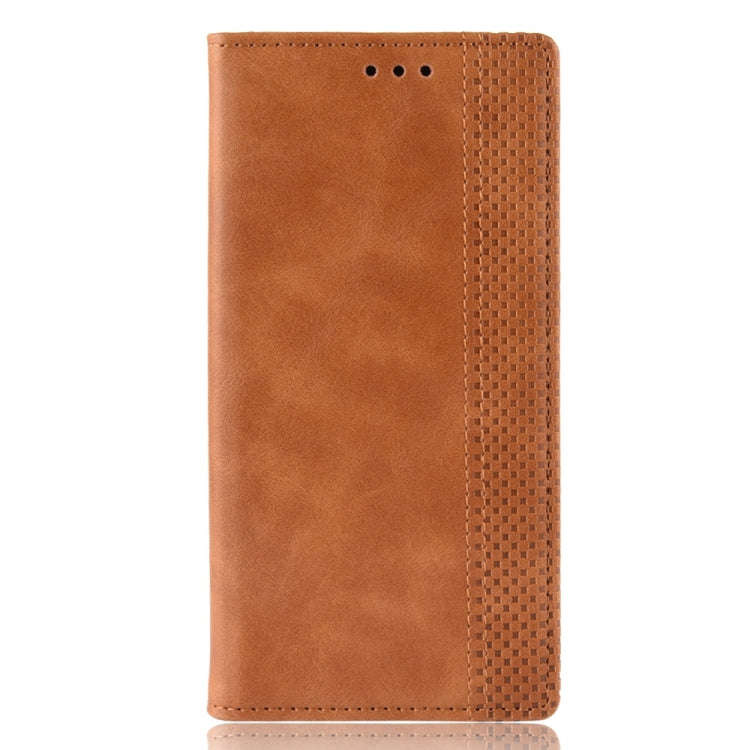 Magnetic Snap Retro Crazy Horse Texture Horizontal Flip Leather Case for Sony Xperia L3, with Hol...