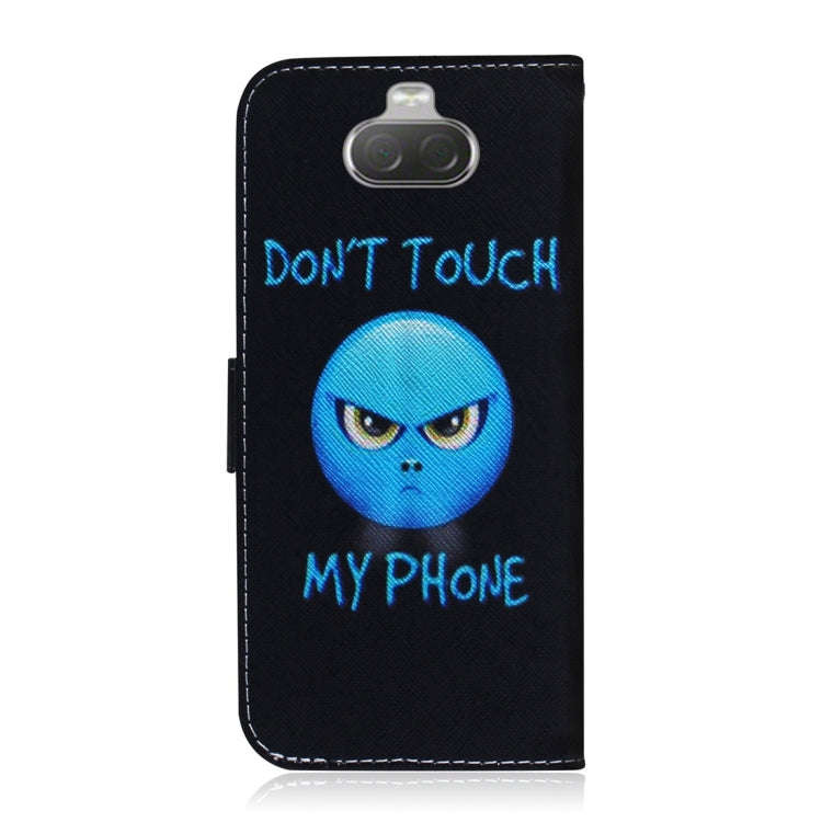Anger Pattern Coloured Drawing Horizontal Flip Leather Case for Sony Xperia 10, with Holder & Car...