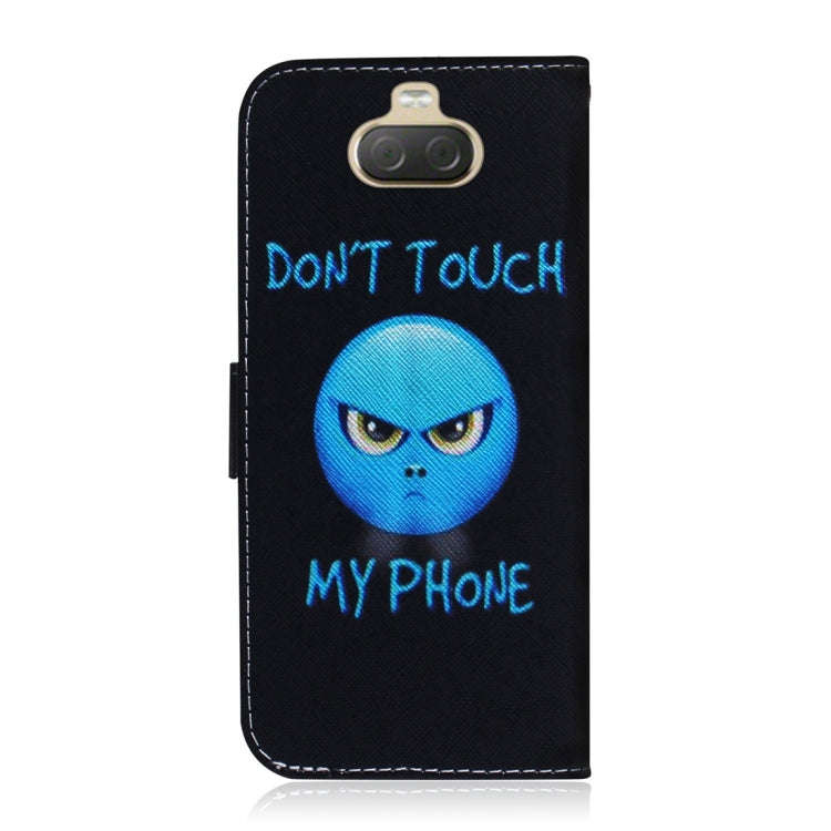 Anger Pattern Coloured Drawing Horizontal Flip Leather Case for Sony Xperia 10 Plus, with Holder ...