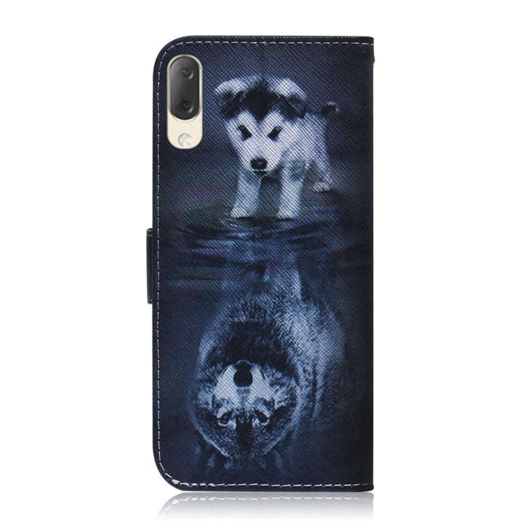 Wolf and Dog Pattern Coloured Drawing Horizontal Flip Leather Case for Sony Xperia L3, with Holde...