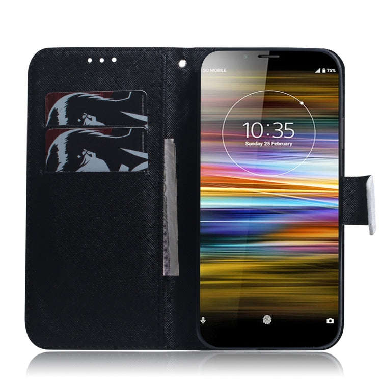 Anger Pattern Coloured Drawing Horizontal Flip Leather Case for Sony Xperia L3, with Holder & Car...