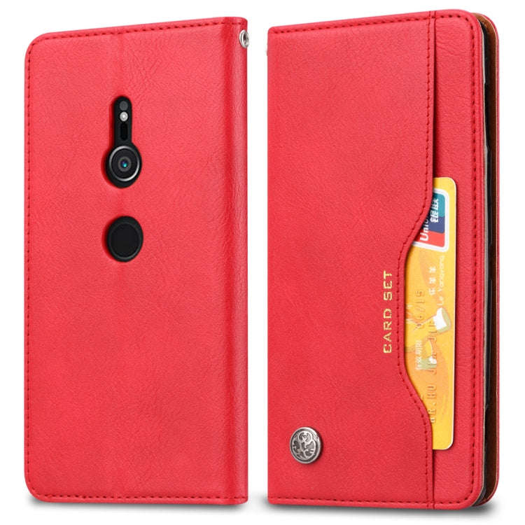 Knead Skin Texture Horizontal Flip Leather Case for Sony Xperia XZ3, with Photo Frame & Holder & ...