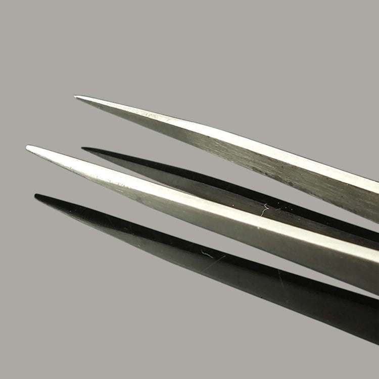 Gooi TS-11 Steel Straight Tweezers (Silver)