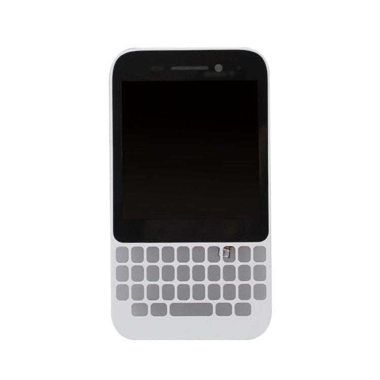 Original LCD Screen for BlackBerry Q5 Digitizer Full Assembly with Frame(White)