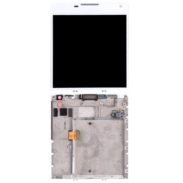 Original LCD Screen for BlackBerry Passport Q30 Digitizer Full Assembly with Frame(White)