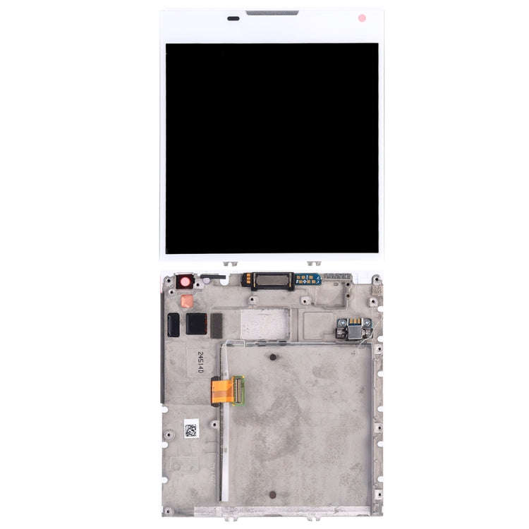 Original LCD Screen for BlackBerry Passport Q30 Digitizer Full Assembly with Frame(White)