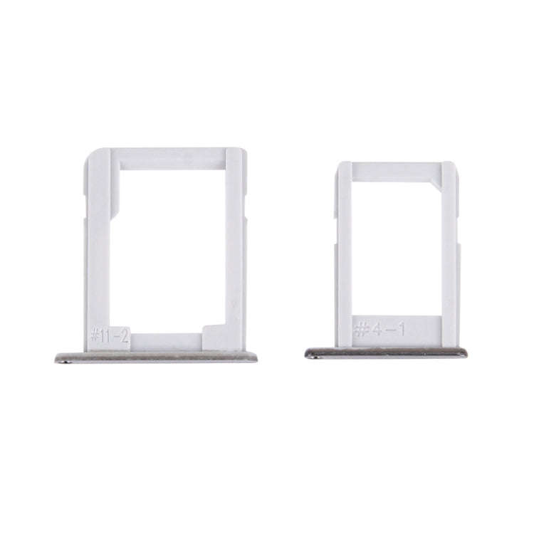 For Galaxy E5 (Dual SIM Version) SIM Card Tray + Micro SD / SIM Card Tray (Silver)