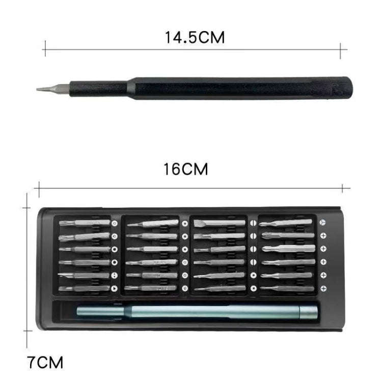 25 in 1 Screwdriver Set Magnetic Repair Tools, Plastic Handle